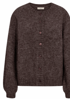 Freequent Brun Strik Cardigan