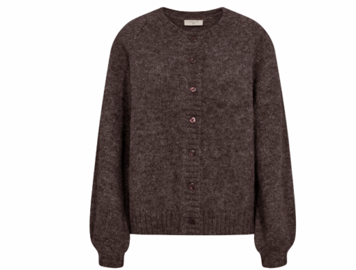 Freequent Brun Strik Cardigan