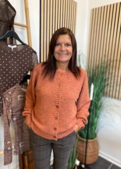 Freequent Rust Orange Louisa Cardigan