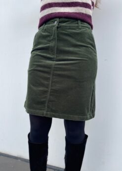 Grøn Fløjls Nederdel Fra Freequent