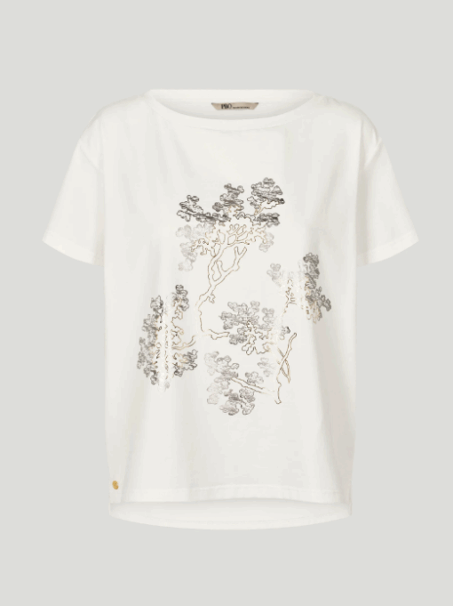 Hvid Japa T Shirt Med Print Fra PBO