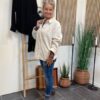 Part Two Offwhite Skjorte I Fløjl Og Marta Jeans