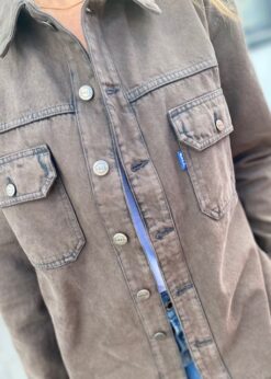 Pietro Ball Denim Jakke Brun