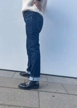 Red Button Relax Jeans Dark Blue