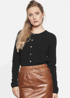 Sort Cashmere Cardigan Fra BTF