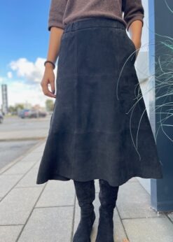 Sort Nederdel I Ruskind Fra BTF CPH