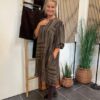 Vanting Kjole I Brune Farver Og Brune Loafers Fra Billi Bi