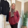 Vanting Tørklæde Og Bordeaux Marta Dagmar Strik