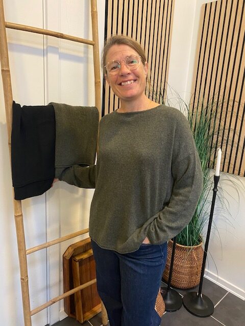 BTF Armygrøn Cashmere Strik