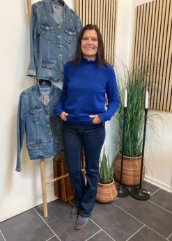 Blå Strik Fra Inwear Og Bibette Jeans Fra Red Button