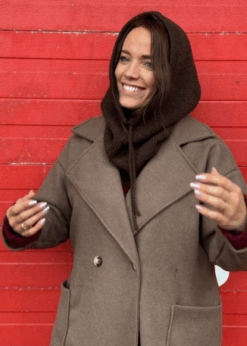 Brun Balaclava Fra Marta