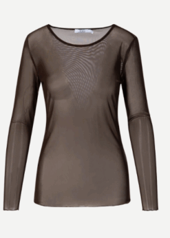 CC Heart Eva Meshbluse Brun