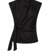 Co Couture Nolan Pleat Top Sort
