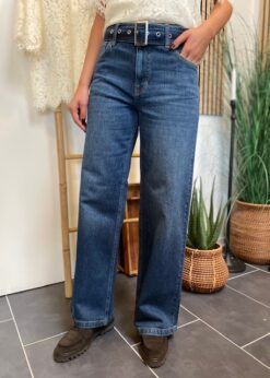 Co Couture Rumi Belt Jeans Dark Denim