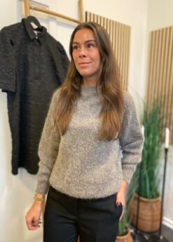 Coffee Beanies Ida Strik Grå Sand