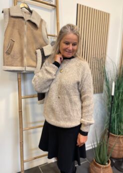 Coffee Beanies Sandfarvet Ida Strik