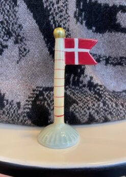 Flag Gul Stang Med Røde Striber Og Mint Fod