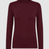 Freequent Basis Bluse Style Liana I Bordeaux Med Høj Hals