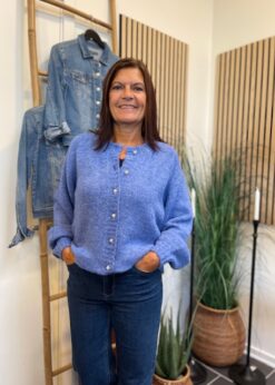 Freequent Louisa Cardigan Blå
