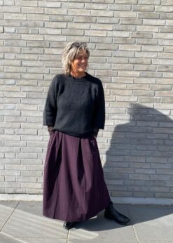 Freequent Sort Lulu Strik Og Co Couture Nederdel