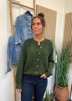 Grøn Louisa Cardigan Fra Freequent