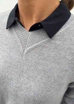 Inwear Grå Guni V Neck Strik
