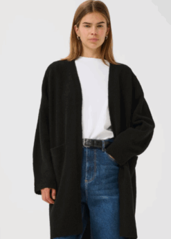 Inwear Guni Lang Sort Cardigan