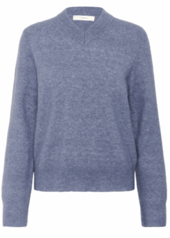 Klassisk Grå Inwear Strik Style Guni V Neck
