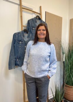 Lyseblå Freequent Sevalin Strik