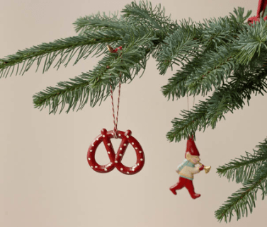 Maileg Metal Nisse Med Trompet Og Metal Kringle