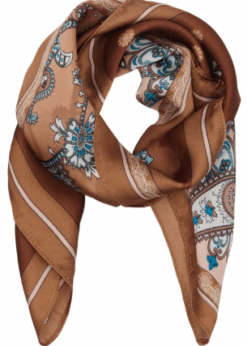 Marta Juline Tørklæde Brun Print 31208