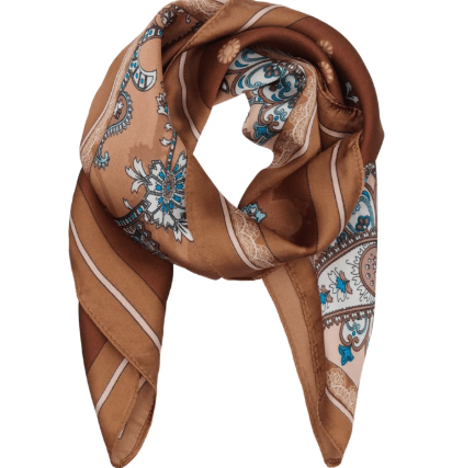 Marta Juline Tørklæde Brun Print 31208