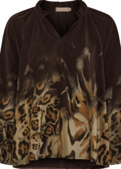 Marta Una Bluse Brun Print