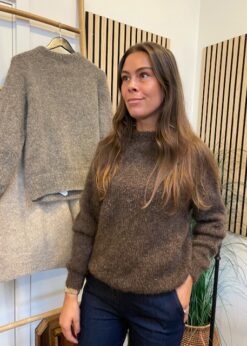 Mørkebrun Ida Strik Fra Coffee Beanies