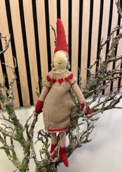 Nissepige Size 2 I Beige Strik Kjole Fra Maileg