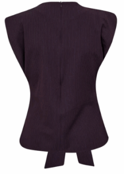 Nolan Pleat Top Plum Fra Co Couture