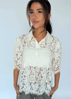 Offwhite Blondebluse Fra Continue