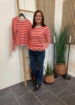Red Button Babette Jeans Og Numph Stribet Bluse