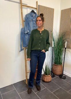Red Button Bibette Jeans Og Freequent Grøn Louisa Cardigan