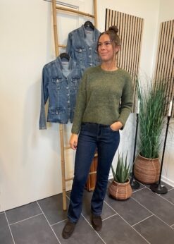 Red Button Bibette Jeans Og Grøn Charlie Strik