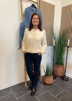 Red Button Relax Jeans Og Freequent Cardigan