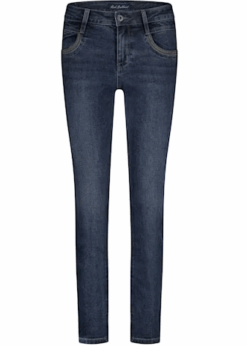 Red Button Sissy Jeans Grey Blue