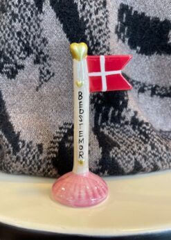 Speedtsberg Lille Flag Bedstemor På Creme Stang Og Rosa Fod