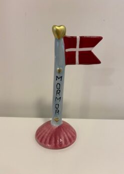 Speedtsberg Lille Flag Mormor Lyseblå Stang Melon Fod