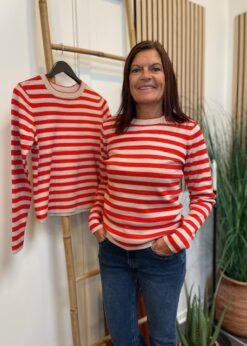 Stribet Stripy Numph Bluse
