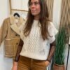 Tiffany Strik Vest Og Co Couture Meshbluse