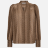 Co Couture Olly V Shirt Walnut