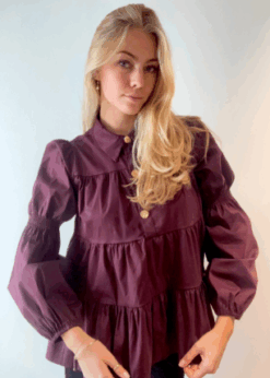 Continue Sanna Bluse Bordeaux