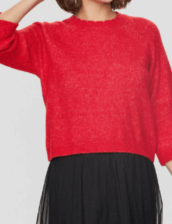 Rød Strik Rietta Selma Strik