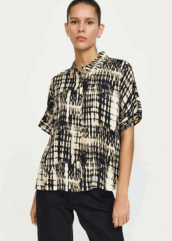 Soft Rebels Fiona Skjorte Sort Camel